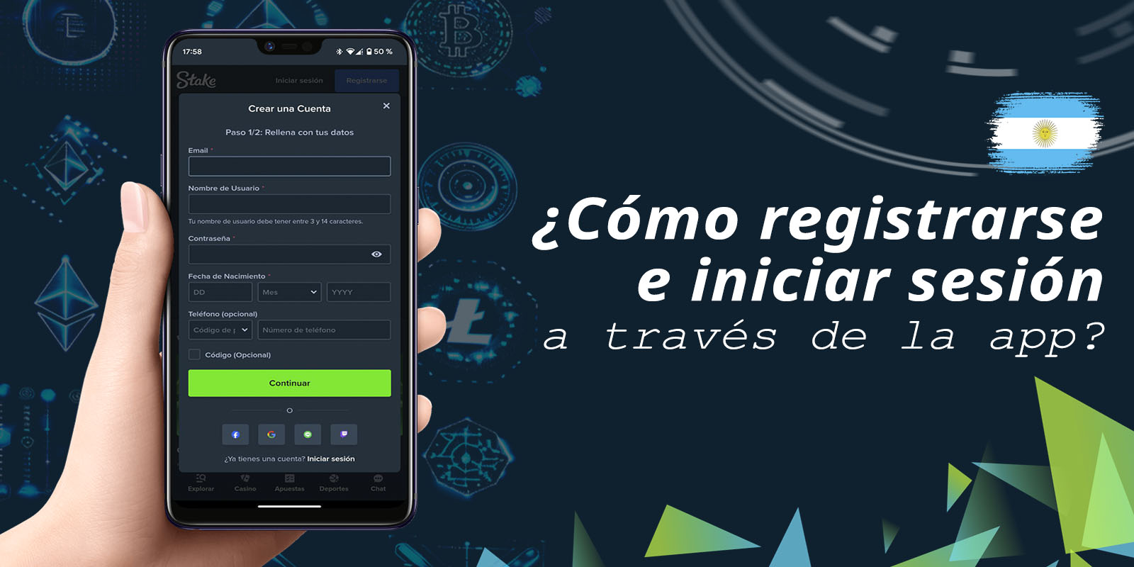 ¿Cómo me registro y me conecto a Stake?