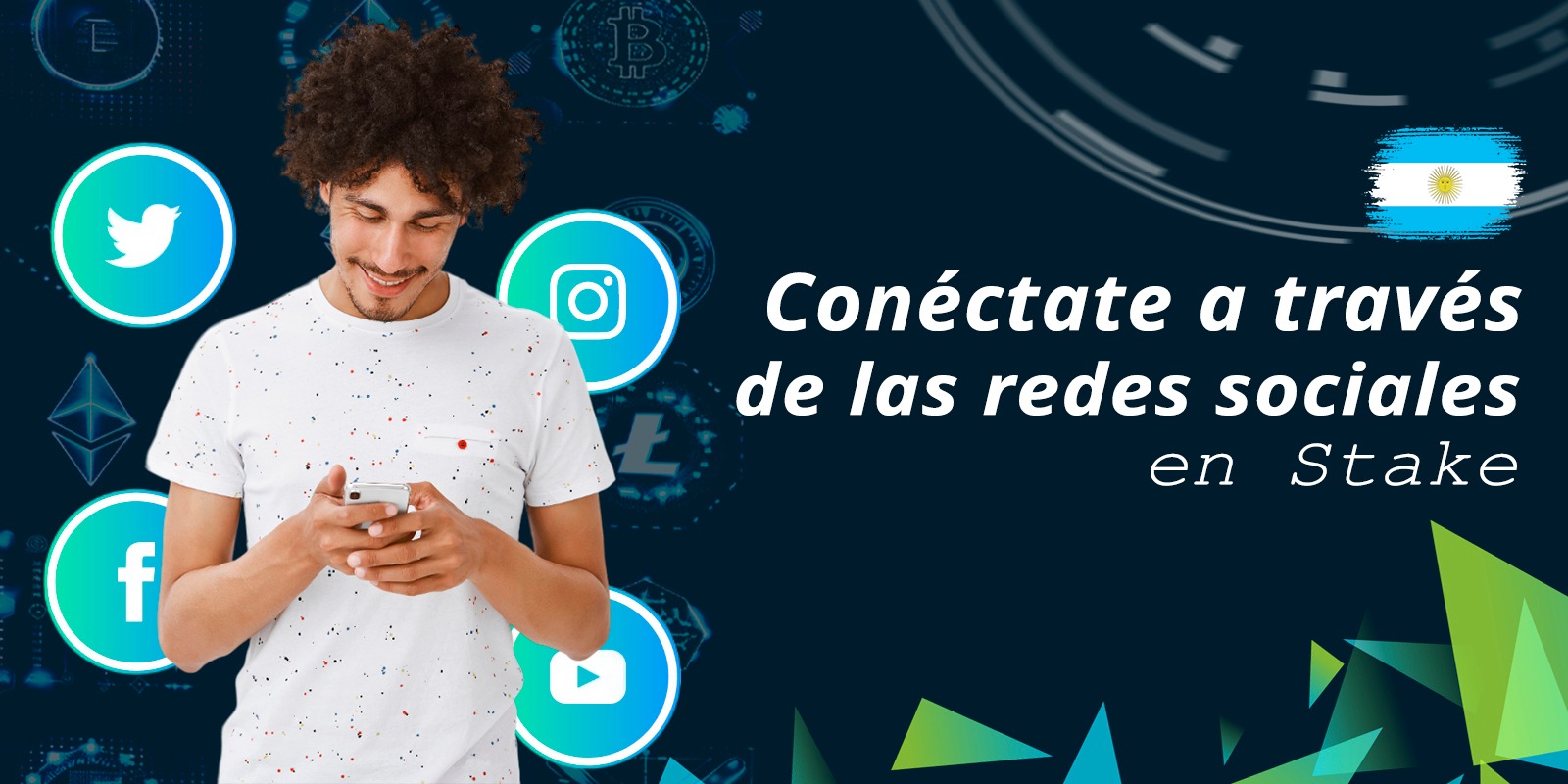 Conéctate a través de las redes sociales